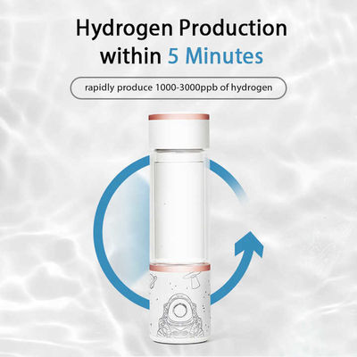Good price Yeniden şarj edilebilir cam taşınabilir şişe hidrojen su jeneratörü 1.3ppm-2ppm çevrimiçi
